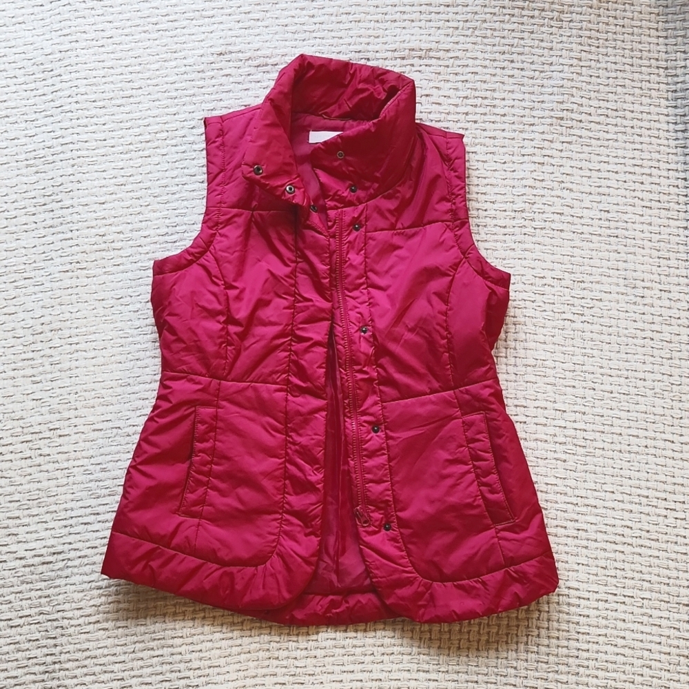 New York & Company Pink Puffer Vest